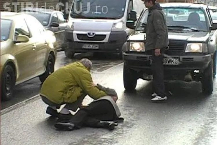 Femeie lovita pe o trecere de pietoni din Turda!