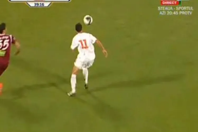 Tarnaveanu executa un lob peste Stancioiu, dar mingea loveste bara! CFR Cluj - FCM Targu Mures 1-0 / VIDEO