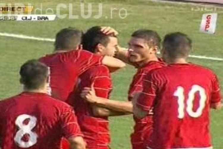 Gol Vasile Olariu din penalty! U Cluj - Victoria Branesti 2-2 / VIDEO