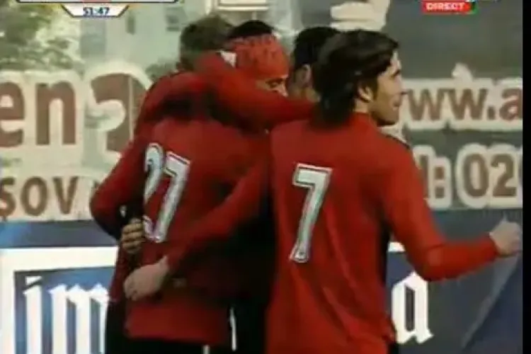 Gol Lemnaru! Jucatorul a inscris cu un lob superb peste portar FC Brasov - u Cluj 1-1 / VIDEO