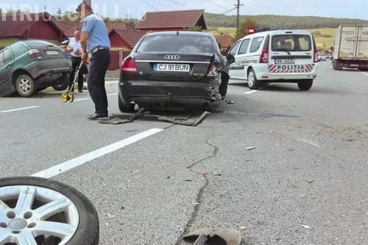 Accident între Gherla și Dej. Trei persoane au fost rănite – VIDEO