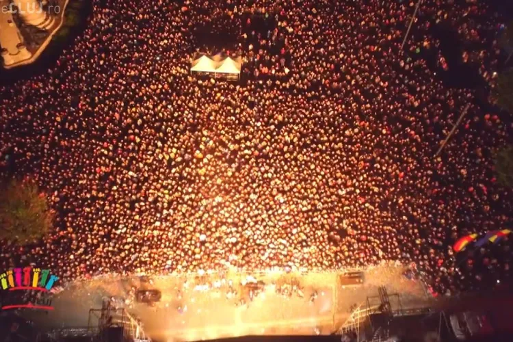 Foc de artificii SPECTACULOS la Zilele Clujului - VIDEO