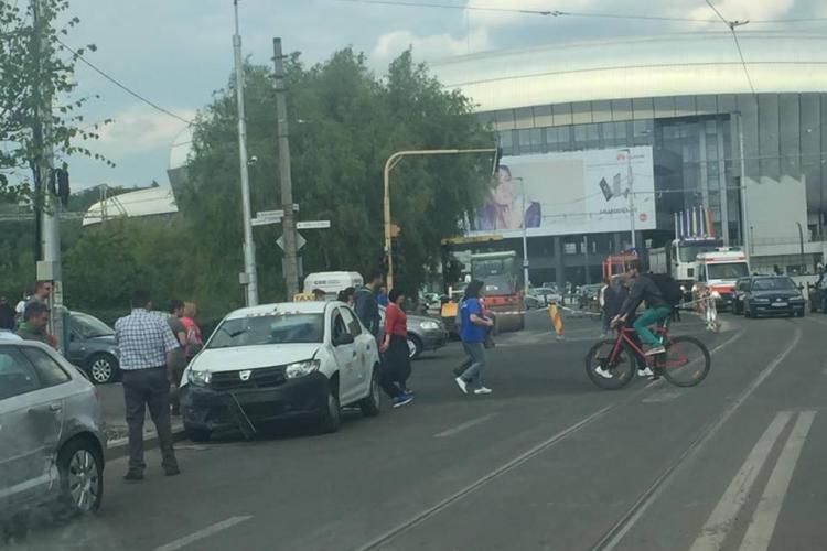 Accident la Cluj Arena! Nervii sunt întinși la maxim acolo - FOTO