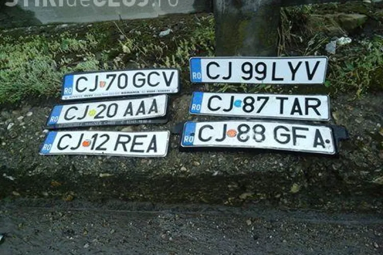 Viitura din Cluj-Napoca a lăsat mașinile fără plăcuțe de înmatriculare - FOTO