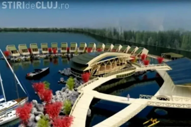 Se deschide prima stațiune plutitoare din Ardeal. Este practic un sat plutitor - VIDEO