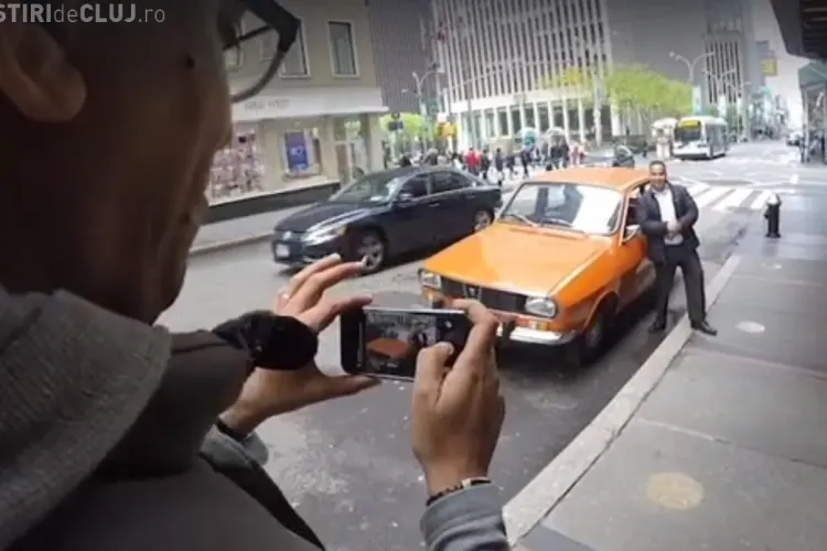 Dacia Faimoasă din New York. Clipul românului care promovează SINGUR România în SUA - VIDEO