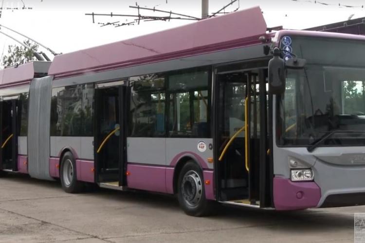 A sosit primul troleibuz modern din cele 20 cumpărate de Primăria Cluj-Napoca