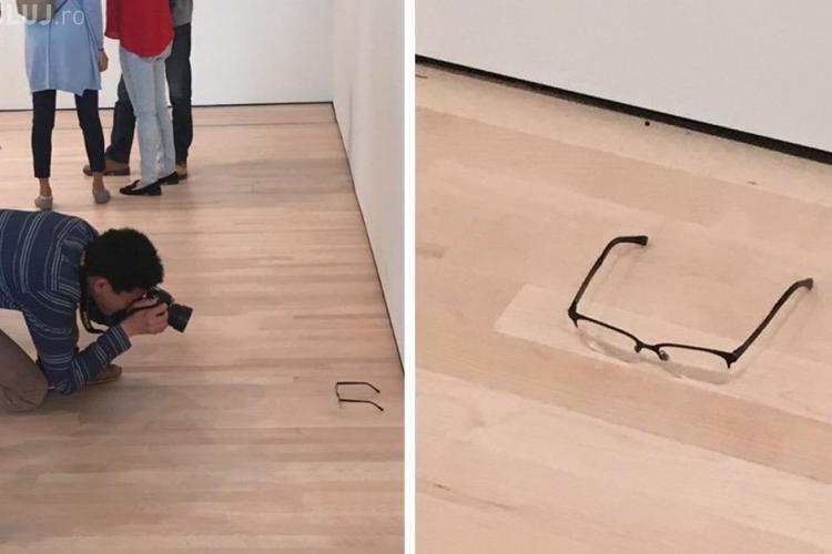 A pus o pereche de ochelari, pe jos, într-o galerie de artă. Ce a urmat i-a UIMIT pe toți - FOTO