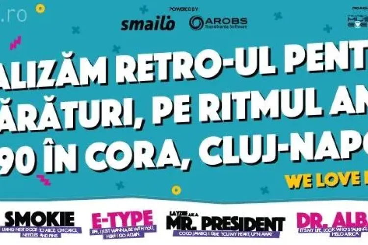 Clujenii pot merge la cumpărături cu artiștii anilor '80 și '90 