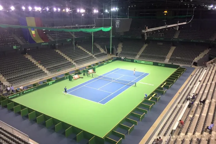 Sala Polivalenta din Cluj-Napoca este pregătită pentru Cupa Davis