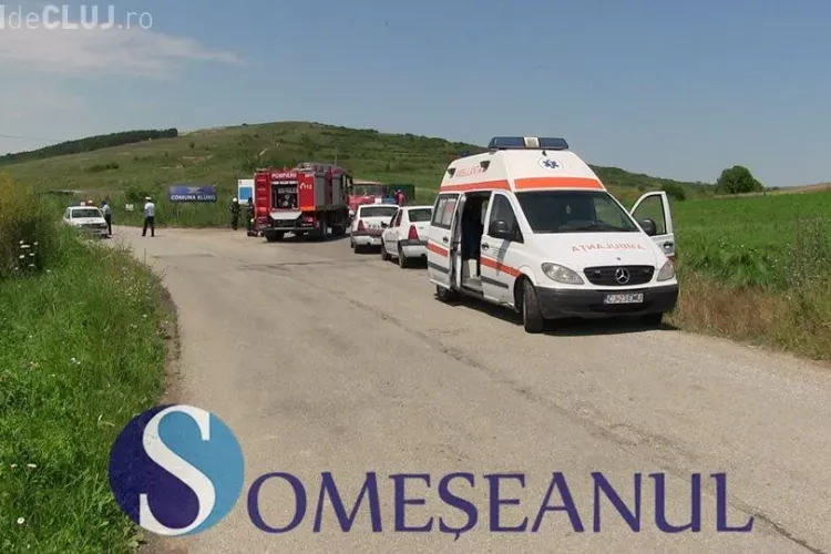 ACCIDENT CLUJ: Un șofer, beat la volan, a ajuns la spital după ce a intrat direct într-un cap de pod VIDEO