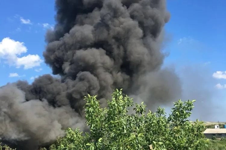 INCENDIU la APAHIDA. Nu se cunosc cauzele, dar sunt suspiciuni - VIDEO