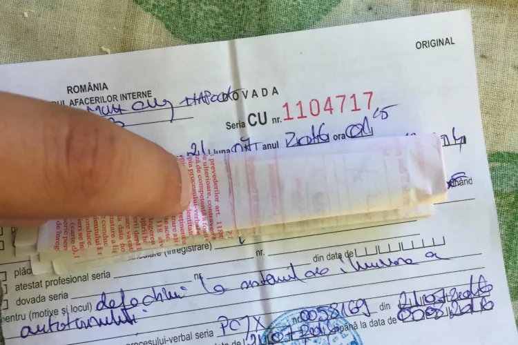 Un șofer clujean pretinde că a fost urmărit de poliție până în magazin, pentru a fi amendat - FOTO