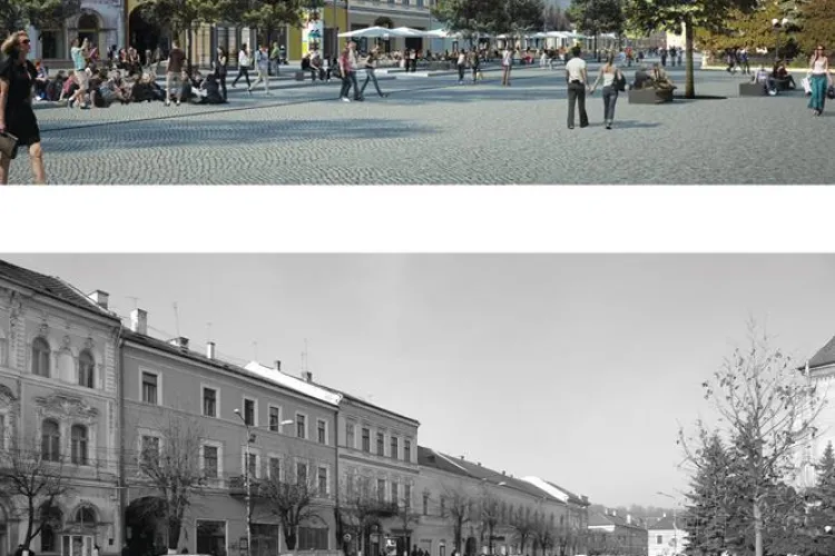 Proiect de modernizare pentru Piața Unirii din Cluj-Napoca. Vezi cum va arăta și ce se va modifica