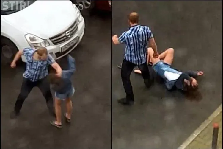 Un nemernic și-a bătut fosta iubită în plină stradă - FOTO