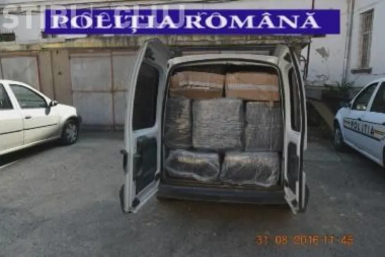 Captură uriașă de țigări de contrabandă la Cluj. Oamenii legii au confiscat 400.000 de țigări VIDEO