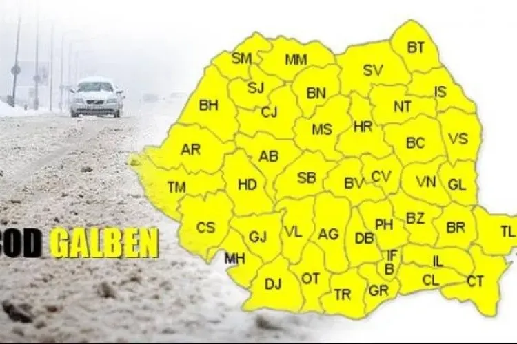 Alertă meteo în Sud-Vestul țării: COD GALBEN de vijelii și ploi