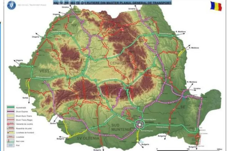 A apărut o nouă hartă a autostrăzilor din România. Cum va fi favorizat Clujul    
