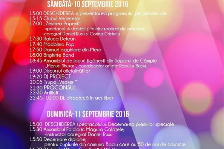 Zilele comunei Baciu. Program și concerte