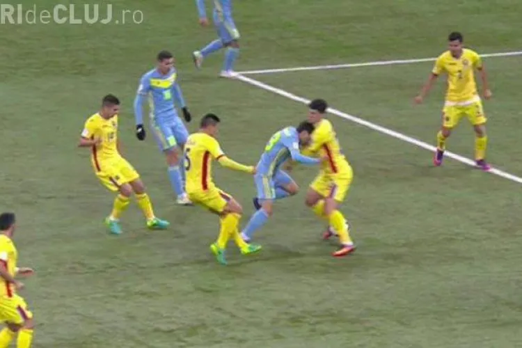 RĂZBOI pe teren în meciul România-Kazahstan. ”Tricolorii” s-au ales cu dinți sparți, rupturi de mușchi și alte accidentări