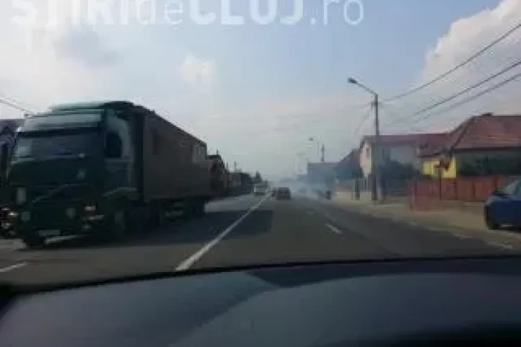Florești - A văzut un nor de fum pe șosea și a crezut că era un INCENDIU! Realitatea e alta - VIDEO