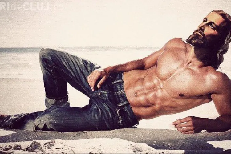 Imaginea care a scandalizat lumea! Iisus portretizat în bustul gol și purtând blugi