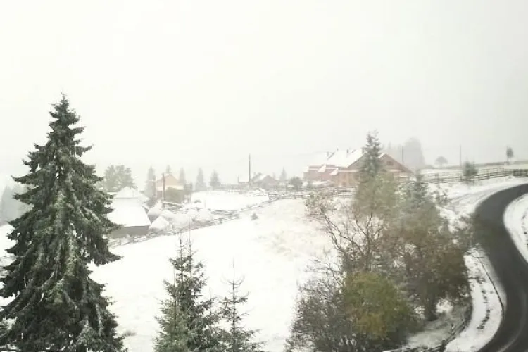 La Cluj a nins în zona de munte - FOTO