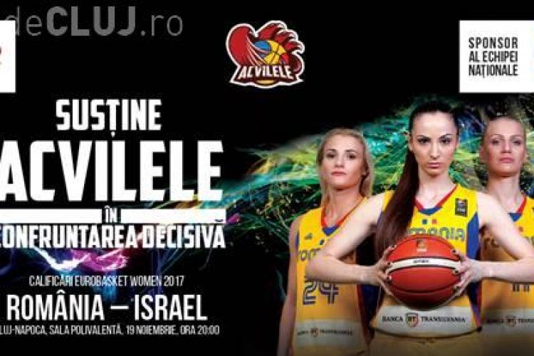 România - Israel. Meci decisiv de baschet în Sala Polivalentă din Cluj-Napoca