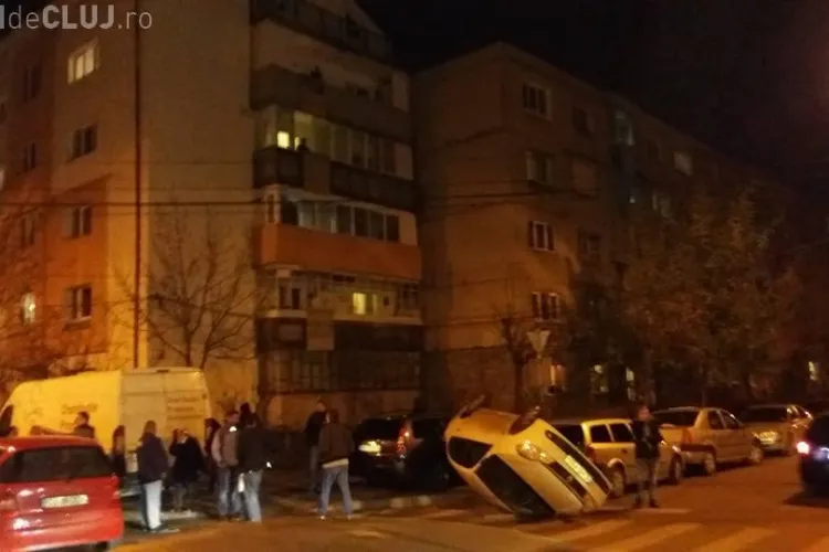 Accident pe strada Teleorman! S-a răsturnat într-o intersecție cu patru cedează trecerea - FOTO