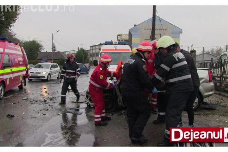 Accident grav la Dej! Cinci persoane au fost rănite FOTO