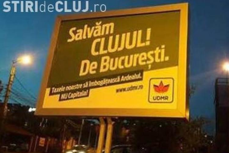 Adevărul despre modul în care au fost îndepărtate afișele UDMR ”Salvăm Clujul de Bucureşti”