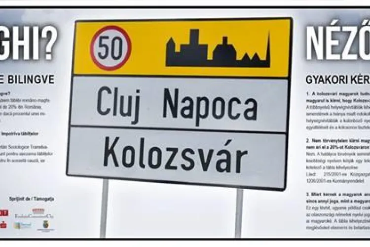 Activist de la Musai-Muszáj agresat la Cluj! Voia să pună mesaje despre plăcuțele bilingve în autobuze