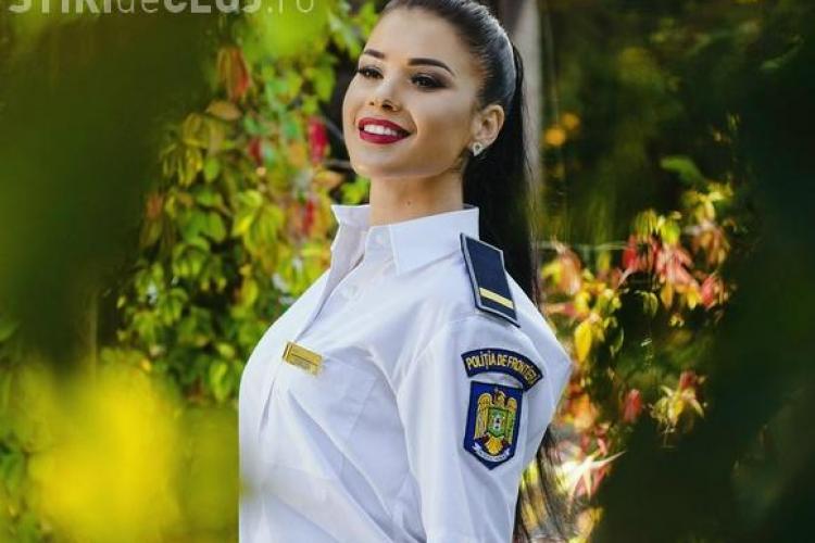 Imagini cu cea mai frumoasă polițistă din România! E ardeleancă - FOTO