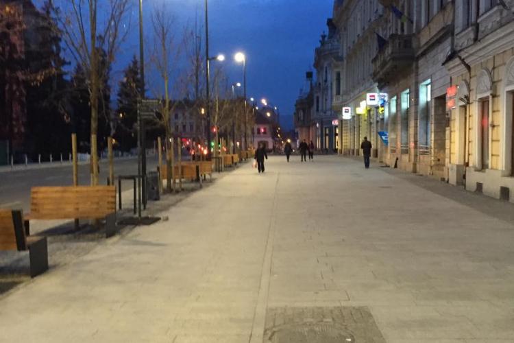 Pietonii capătă tot mai multă putere în centrul Clujului! Un nou tronson din Piața Unirii a fost FINALIZAT - FOTO