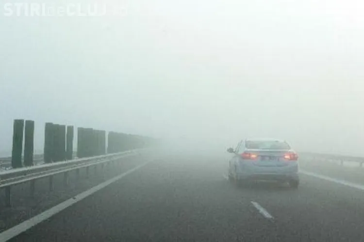Autostrada Transilvania a fost afectată, sâmbătă dimineața, de CEAȚĂ. Alertă INFO TRAFIC
