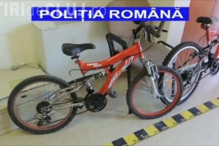 Biciclete furate, recuperate de polițiștii clujeni. Hoții, trei minori