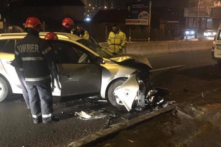 Accident lângă Lidl, pe Varianta Zorilor Mănăștur. Al doilea accident a avut loc pe sensul de coborâre - FOTO