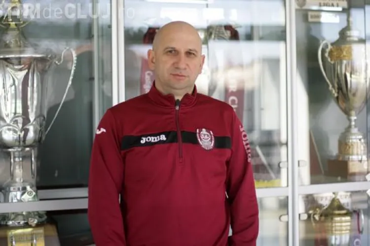 CFR Cluj a rămas fără antrenor pentru două meciuri. FRF l-a suspendat pe Miriuță
