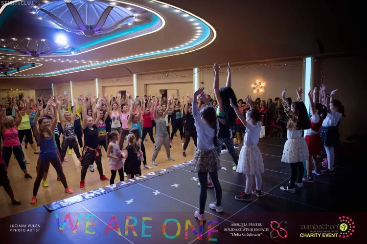 Zumbatron caritabil la Cluj. S-au adunat donații pentru copiii dependenți de dializă - FOTO