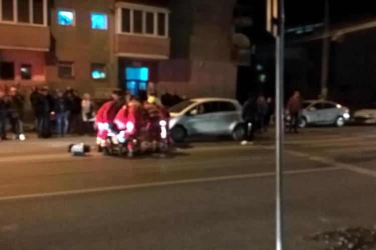 Pieton accidentat grav pe Bulevardul Muncii. O șoferiță l-a lovit în timp ce traversa strada VIDEO