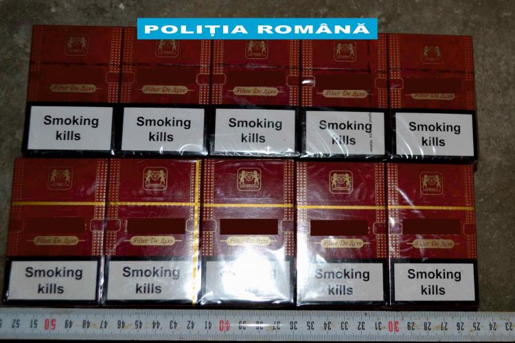 Zeci de mii de țigări de contrabandă, confiscate de polițiștii clujeni. Șase persoane au fost reținute FOTO