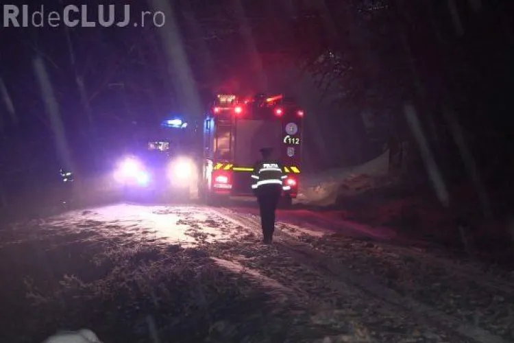 CLUJ: Incendiu tragic la Nima. Un bărbat a suferit arsuri pe 90% din corp VIDEO