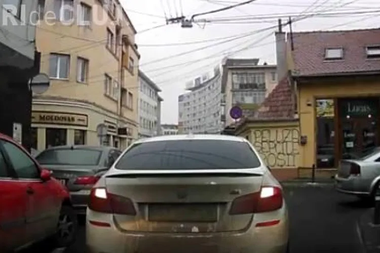 Cluj: Dacă ai BMW faci ce vrei - VIDEO