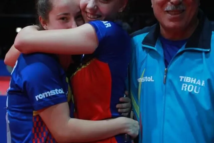 Aur pentru România la Mondialul de tenis de masă. Dublul Adina Diaconu și Andreea Dragoman a învins în finală