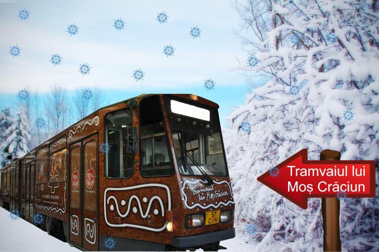 Cluj - Tramvaiul lui Moș Crăciun pornește la drum