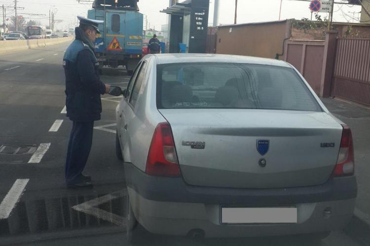Razie în trafic la Cluj-Napoca. Zeci de șoferi au fost amendați în doar două ore FOTO