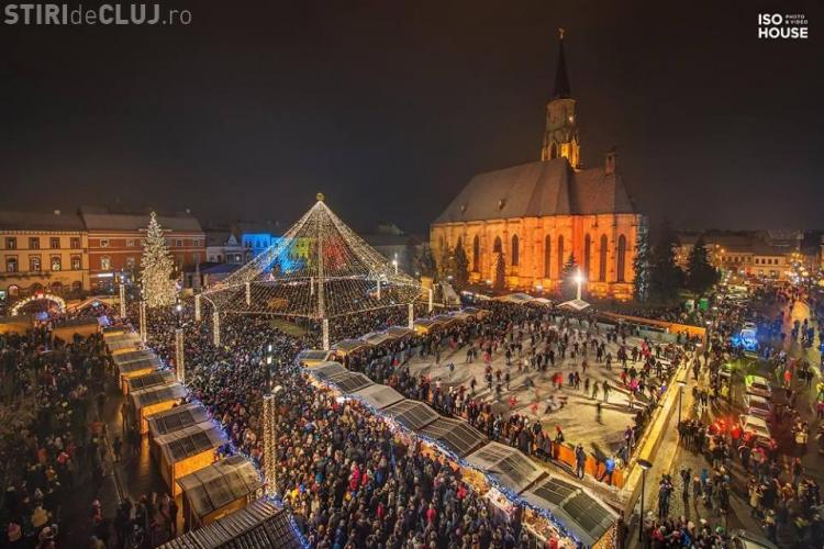 Foc de artificii, spectacol de lumini și concerte de Revelion, în centrul Clujului. Vezi programul evenimentelor