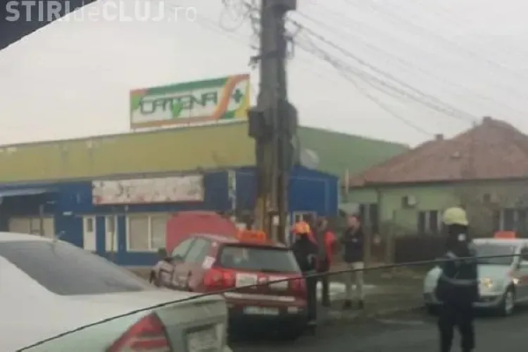 Accident pe podul IRA! Coliziune între un Mercedes și un autoturism școală - FOTO