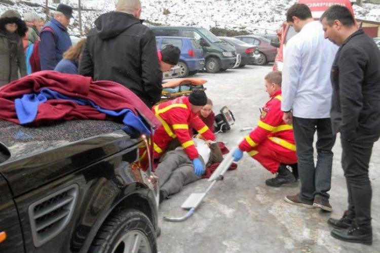 Accident la IML Cluj. Directorul Marius Vartic a alunecat pe gheață și a rămas inconștient 