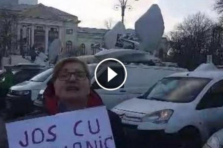 Protestatara impotriva lui Iohannis - VIDEO